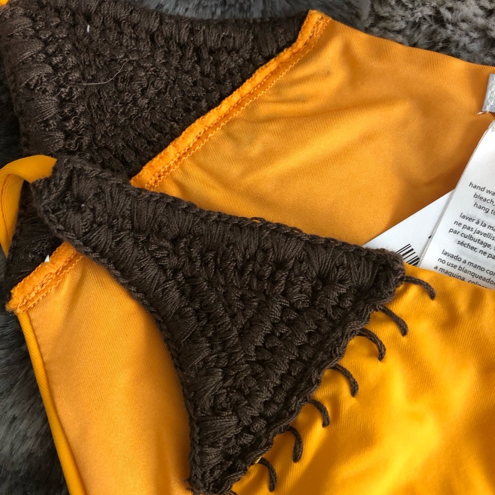WeWoreWhat Yellow and Brown Bikini - Picture 8 of 8